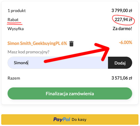 Kod-Rabatowy-Simon6-w-geekbuying.pl_ Aktualna Lista Cen z kodem: SIMON6 w sklepie geekbuying.pl